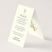 カトリック葬儀記念祈りの言葉聖札 名刺 (裏面)