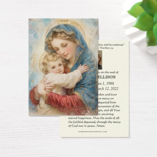 カトリック葬儀記念聖なる書物、 経典祈りの言葉カード (デスク)