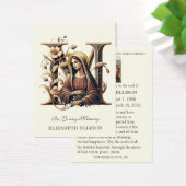 カトリック葬儀記念賛美メリー祈りの言葉カード (デスク)