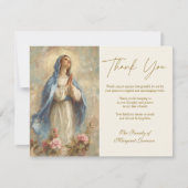 カトリック葬儀記念賛美ヴァージンマリー サンキューカード (正面)