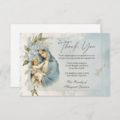 カトリック葬儀記念 イエス ヴァージン メアリー 招待状 (正面/裏面)