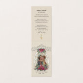 カトリック葬式ヴァージンメリーイエズスホーリーカード 名刺 (外部フラット)