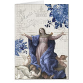 カトリック葬式悔やみや弔慰神聖なカードありがとう (正面)