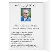 カトリック葬式悔やみや弔慰神聖なカードありがとう (内側 (左))