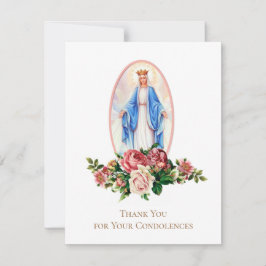 カトリック葬式悔やみや弔慰神聖なカードありがとう サンキューカード