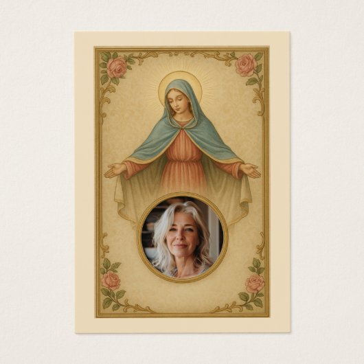 カトリック葬式祈りの言葉メモリアルカード (正面)