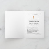 カトリック葬祭祈りの言葉記念カード カード (内部)