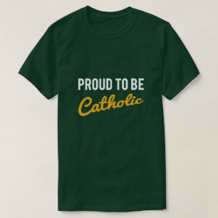 カトリック誇りを持った教徒になる Tシャツ