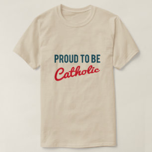 カトリック誇りを持った教徒になる Tシャツ