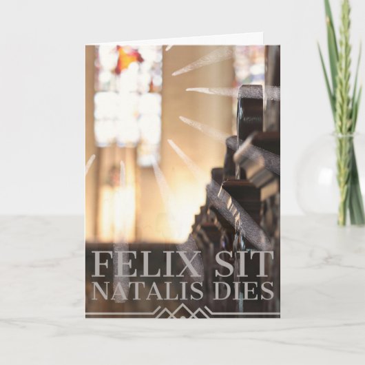 カトリック誕生日カード – ラテン カード (正面)