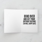 カトリック誕生日定規の打ちおもしろカード カード (内部)