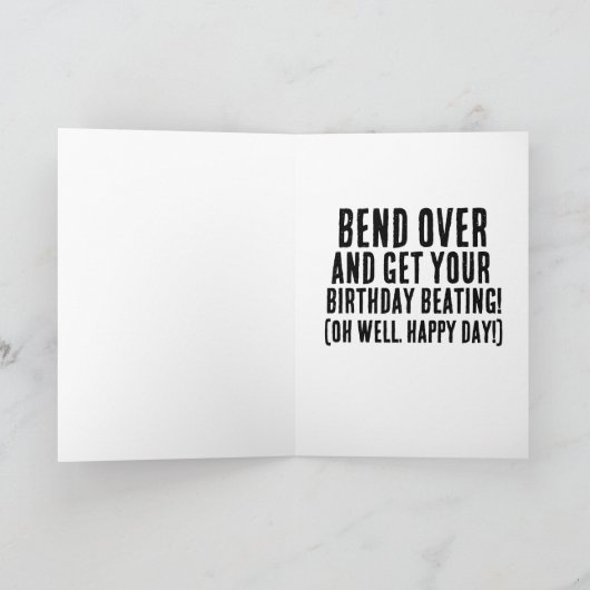 カトリック誕生日定規の打ちおもしろカード カード (内部)