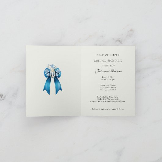 カトリック賛美ブライダルシャワーマザーメアリーフローラ 招待状 (内部)