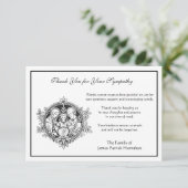 カトリック追悼の聖家族の葬儀 サンキューカード (スタンド正面)