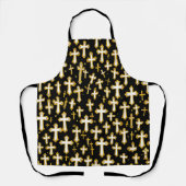カトリック金聖十字架の継ぎ目のないパターン エプロン (正面)
