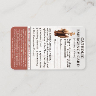 カトリック非常用カード 名刺