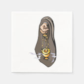 カトリック香問社宗教的崇拝 スタンダードカクテルナプキン (正面)