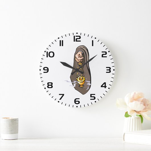 カトリック香問社宗教的崇拝 ラージ壁時計