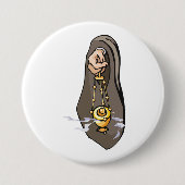 カトリック香問社宗教的崇拝 缶バッジ (正面)