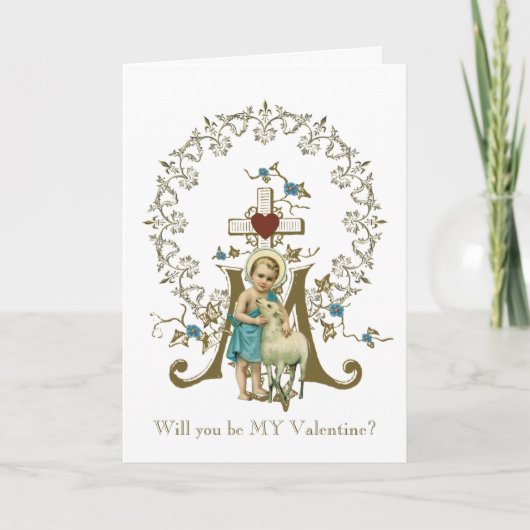 カトリック・イエスとラム・マリアン・カトリック・クロス カード (正面)