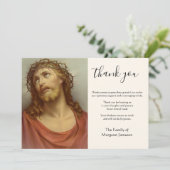 カトリック・イエス・ヴィンテージ弔慰 サンキューカード (スタンド正面)