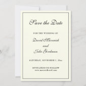 カトリック エレガント アイボリー 聖家族 Save The Date セーブザデート (裏面)