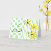 カトリック・ヌーンダイヤモンド75thジュビリーカード&ギフト カード (黄色い花)