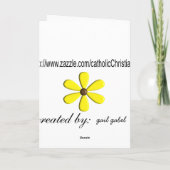 カトリック・ヌーンダイヤモンド75thジュビリーカード&ギフト カード (裏面)