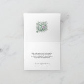 カトリック フローラル ウェディング メアリー & ヨセフ サンキューカード (内部)