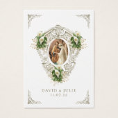 カトリック フローラル ウェディング 祈りのカード (正面)