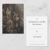 カトリック·マスが祈りの言葉聖書を提供 名刺 (正面/裏面)