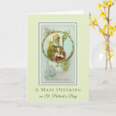 カトリック・マス・オファリング・セント・パトリック・デイ・シャムロックズ カード (黄色い花)