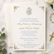 カトリック・マリアのモノグラム 結婚式+ミサのウェディング