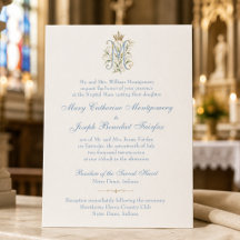 カトリック・マリアのモノグラム 結婚式+ミサのウェディング