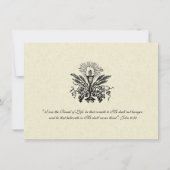 カトリック マリー イエス 初聖体拝領 招待状 (裏面)