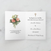 カトリック  ミサ 宗教的な追悼 ミサ 捧げる カード (内部)