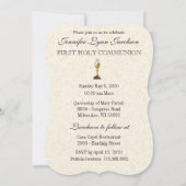 カトリック ヴィンテージ 初聖体拝領 招待状 (裏面)