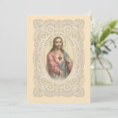 カトリック ヴィンテージ 初領聖体 招待状 (スタンド正面)