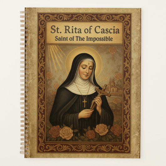 カトリック 不可能の聖人 聖 Rita of Cascia プランナー手帳 (正面)