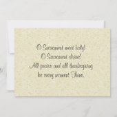 カトリック 初聖体 招待状 (裏面)