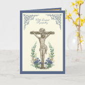 カトリック 哀悼 葬儀 聖書 イエス カード (黄色い花)