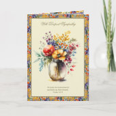 カトリック 慰霊 花のロザリオ 聖書 カード (正面)