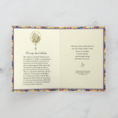 カトリック 慰霊 花のロザリオ 聖書 カード (内部)