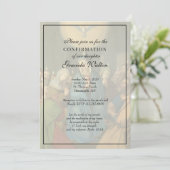 カトリック 洗礼確認の優雅な儀礼 招待状 (スタンド正面)