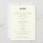 カトリック 洗礼 命名 マリア イエス 招待状 (正面)