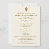 カトリック 洗礼 聖テレーズ 招待状 (正面)