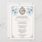 カトリック 洗礼 誕生 祝福された母 イエス 招待状 (正面)