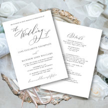 カトリック 結婚式 招待状 RSVP 付き
