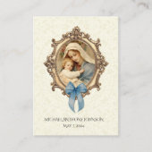 カトリック 赤ちゃん 洗礼 記念 聖なるカード エンクロージャーカード (正面)