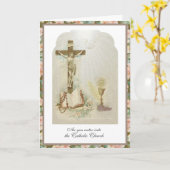 カトリック RCIA 信仰へのイニシエーション 教会 カード (黄色い花)